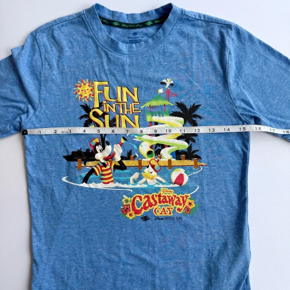 Disney Cruise Line Castaway Cay Exclusive Kids Fun In The Sun Shirt Size Small